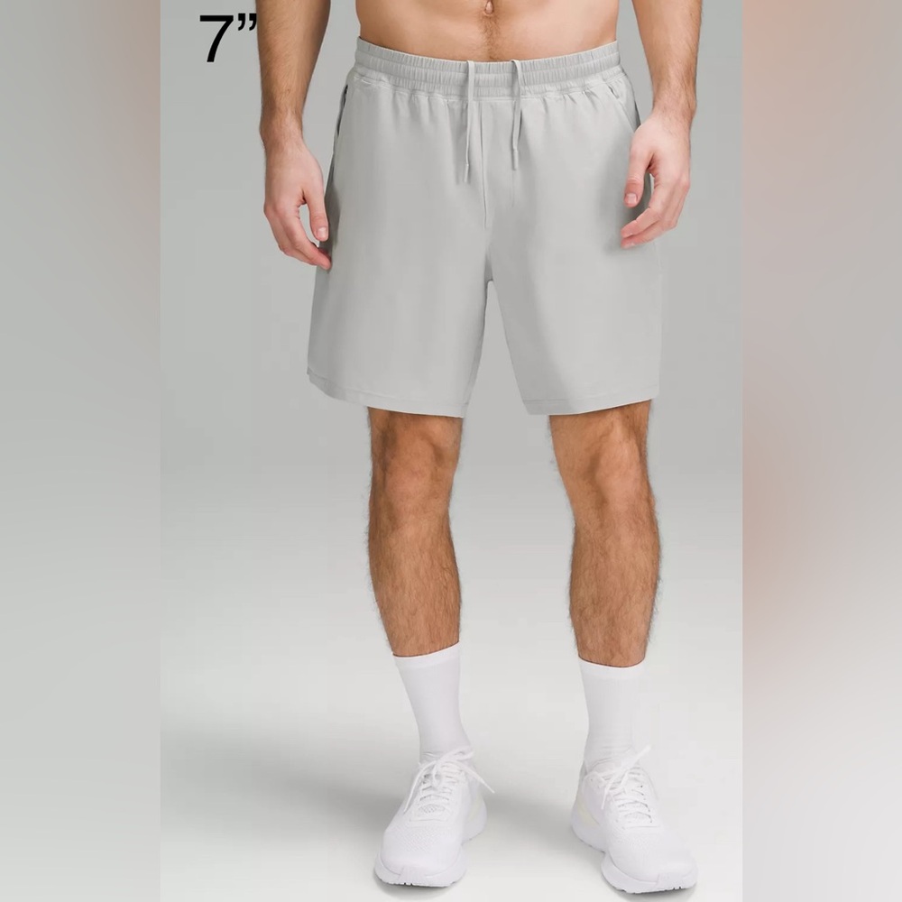 🆕Lululemon🍋 Pace Breaker Lined Short 7" Colour Seal Grey Sz Medium